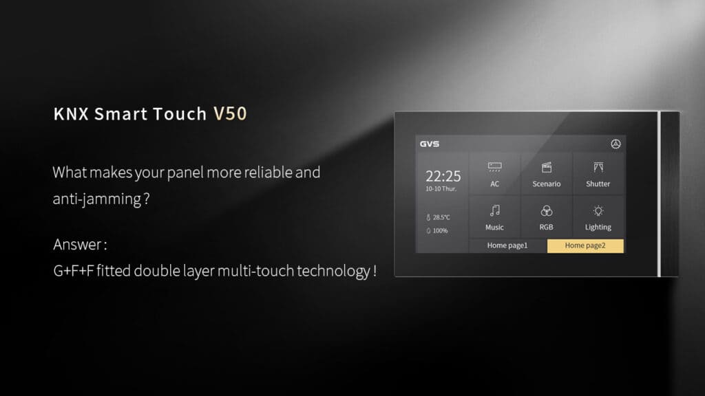 GVS KNX Smart Touch V50 quer
