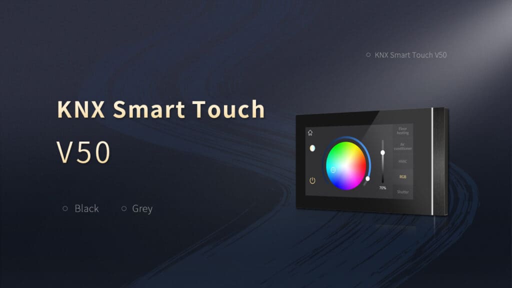 GVS KNX Smart Touch V50 horizontal mit RGBW