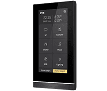 KNX Touchpanel V50 vertikal in Schwarz